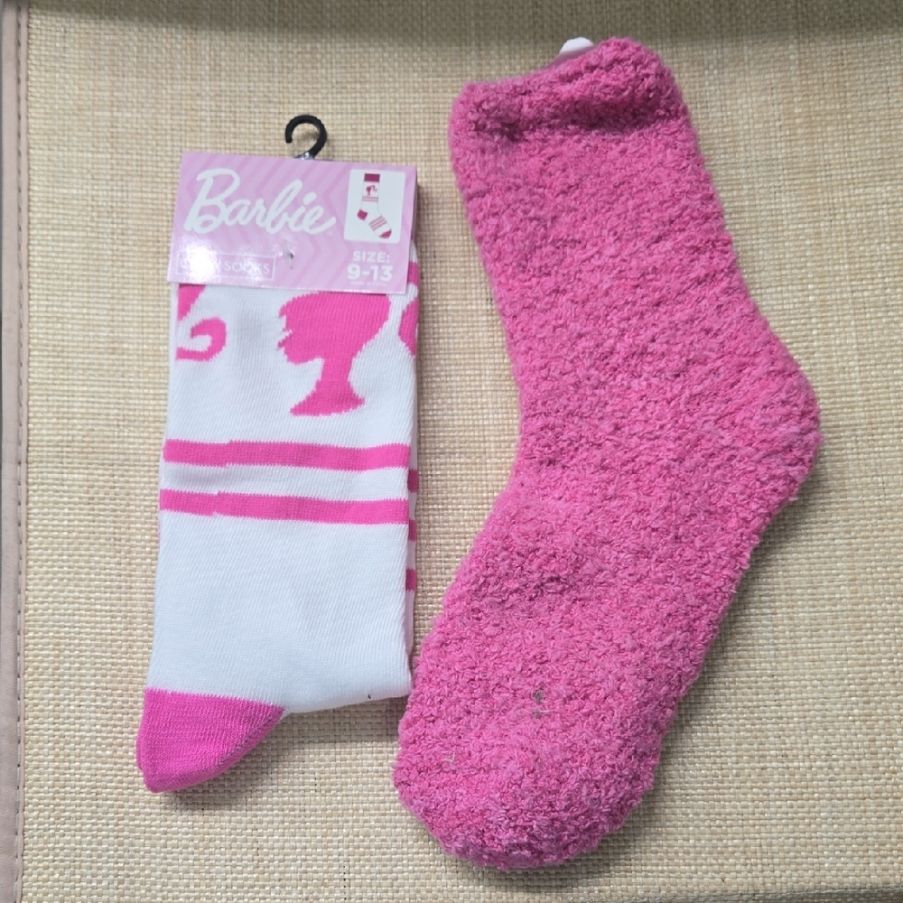 Barbie Pink and White Socks Set